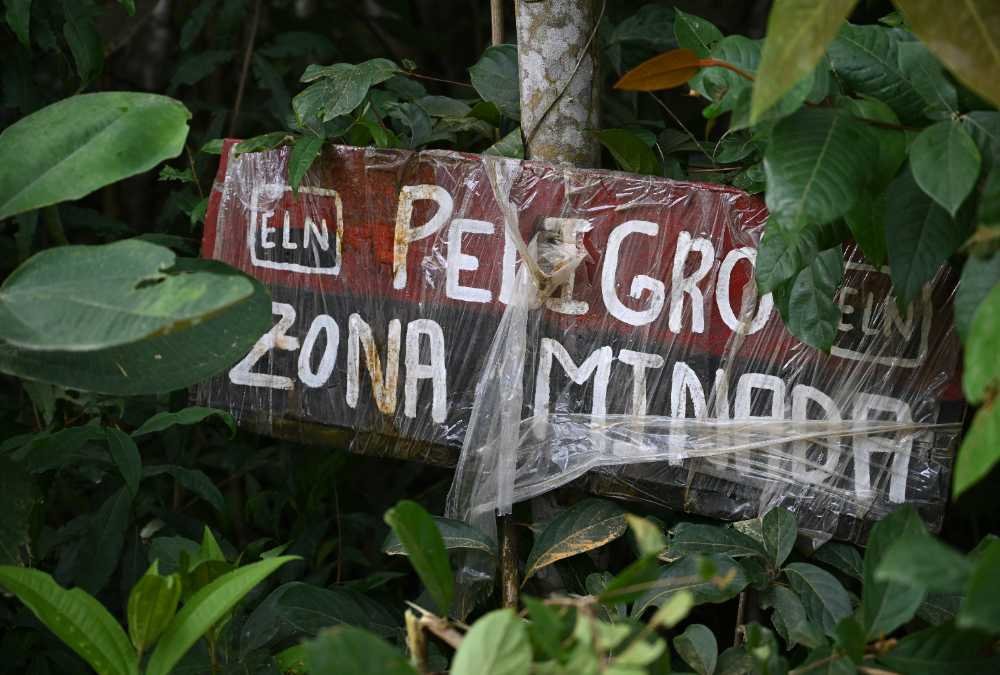 El sur del Departamento de Bolívar, en Colombia, tiene muchos campos minados. Raul Arboleda / AFP