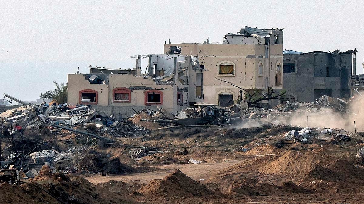 Imagen tomada desde el sur este de Israel. Foto: Jack Guez / AFP.