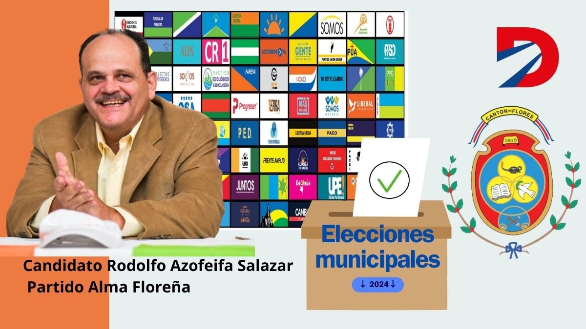 Candidato de Alma Floreña busca mejorar las aceras del cantón.