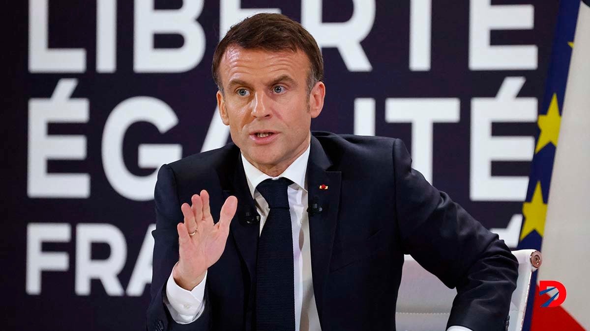 Emmanuel Macron, presidente de Francia, ofreció su primera conferencia de prensa en casi cinco años. Foto: Ludovic Marín / AFP.