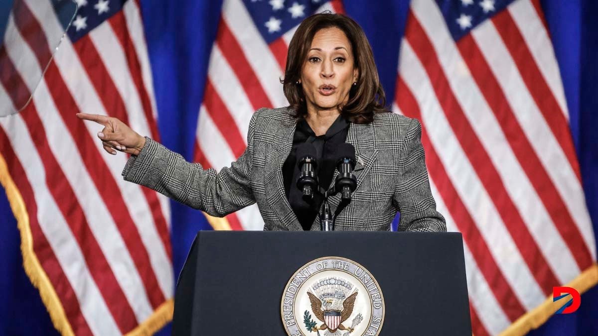 La vicepresidenta de Estados Unidos, Kamala Harris será el rostro de la campaña demócrata en favor del aborto. Foto: Tannen Maury / AFP.