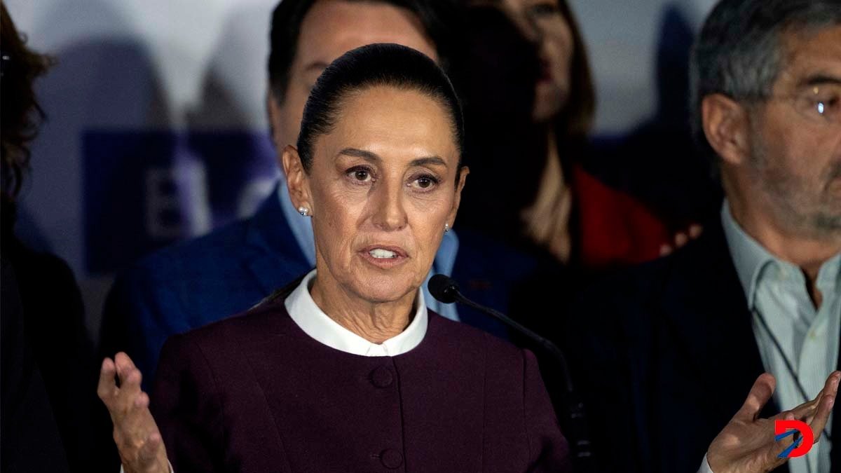 Claudia Sheinbaum, candidata del partido Morena, de cara a las presidenciales de México. Foto: Carl De Souza / AFP.