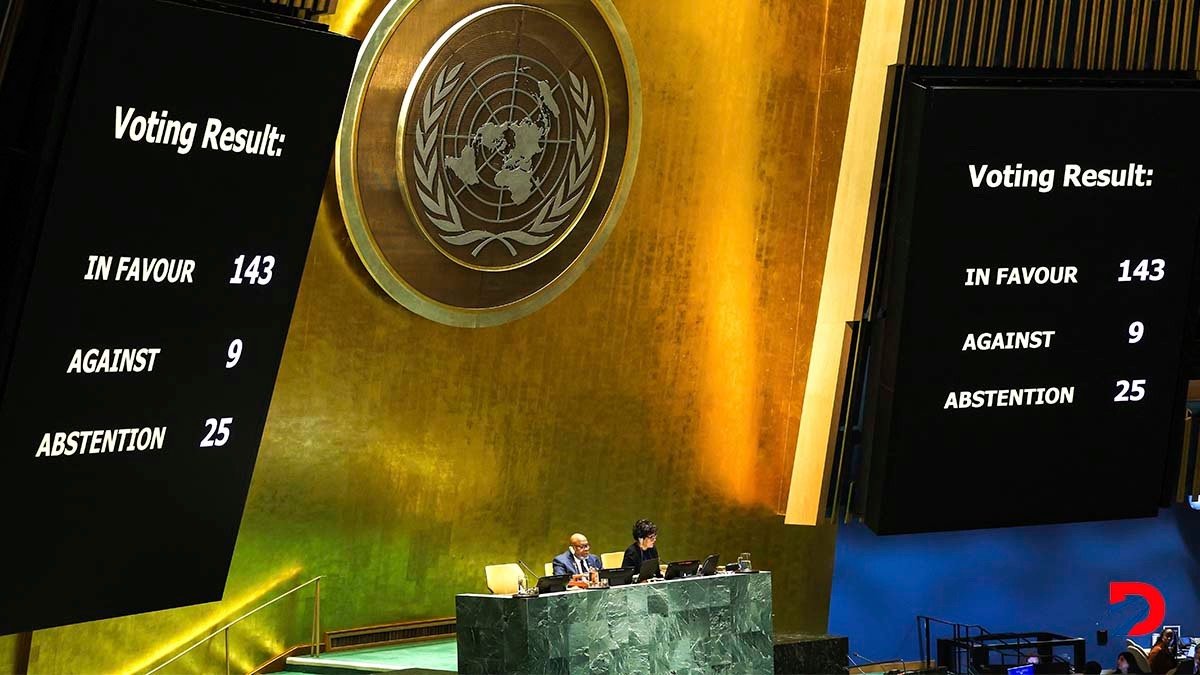 La Asamblea General de la ONU se pronunció a favor de la incorporación de Palestina. Pero quien realmente debe definir es el Consejo de Seguridad. Foto: Charly Triballeau / AFP.