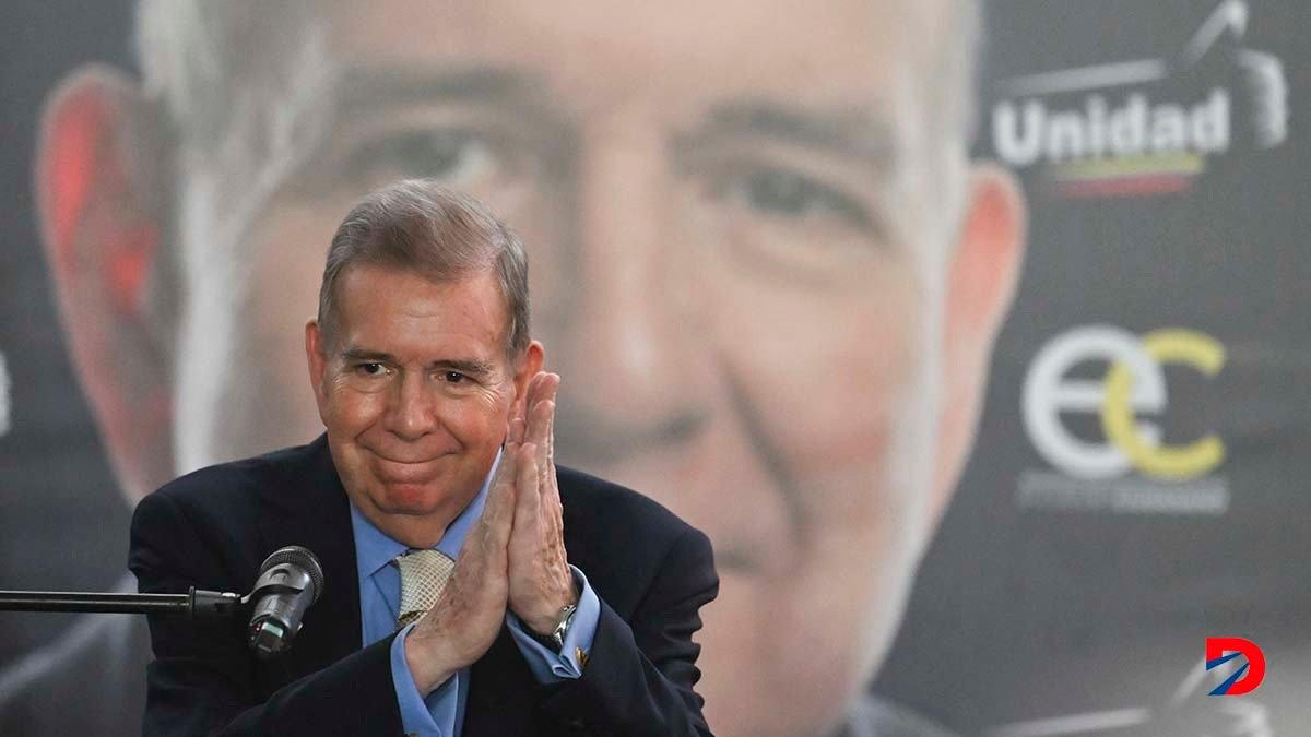 Edmundo González apenas se ha dejado ver en el marco de la campaña electoral en Venezuela. Es el candidato de la oposición a Nicolás Maduro. Foto: Juan Barreto / AFP.