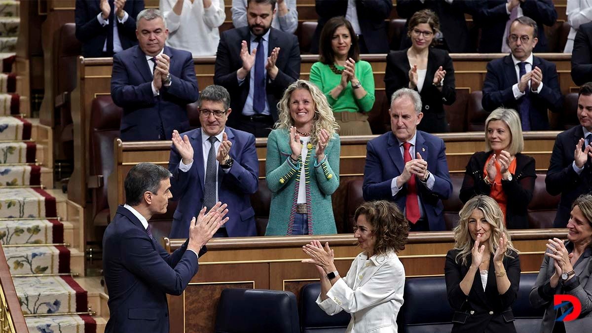 El presidente del Gobierno Español, Pedro Sánchez confirmó que el 28 de mayo entrante su país aprobará el reconocimiento de Palestina como país. Foto: Thomas Coex / AFP.