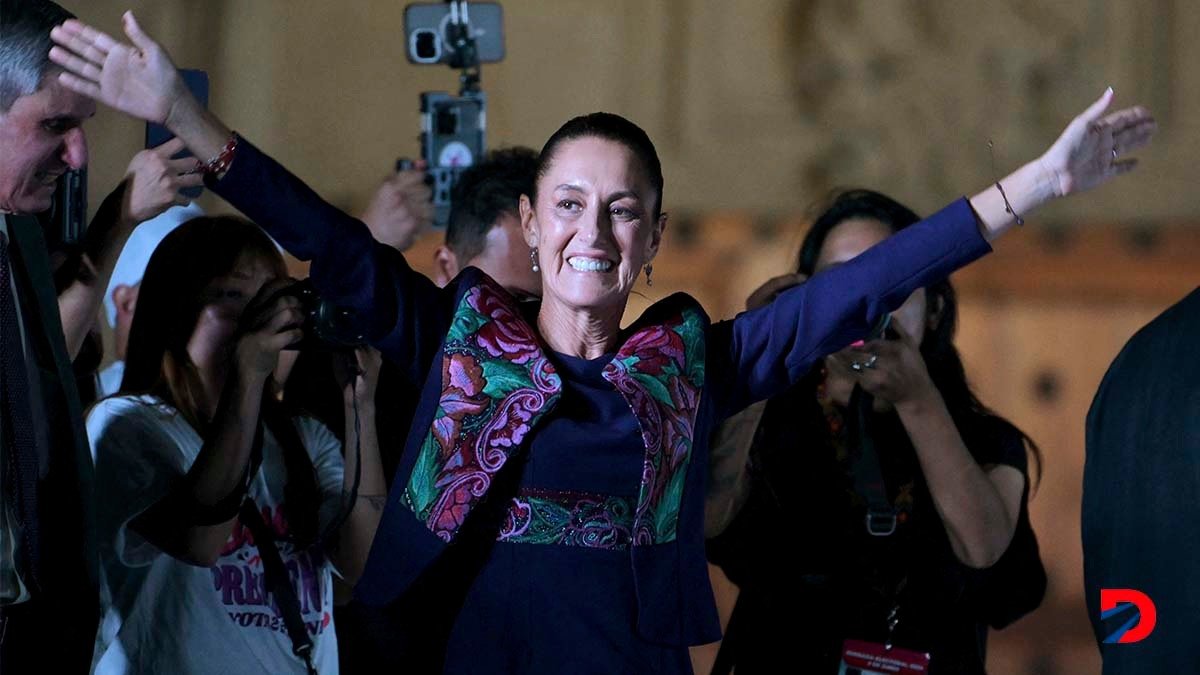 Claudia Sheinbaum, presidenta electa de México, con un apoyo de cerca del 60 por ciento del electorado. Foto: Yuri Cortez / AFP.