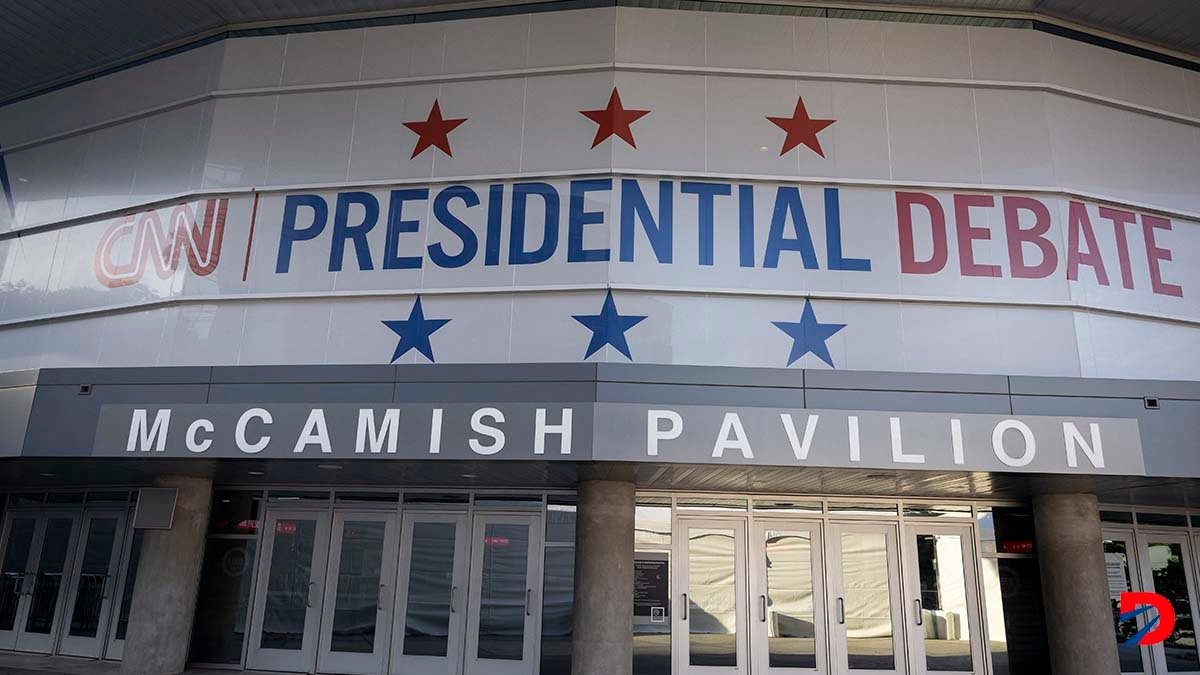 El primer debate entre Joe Biden y Donald Trump será este jueves, en Atlanta. Foto: Christian Monterrosa / AFP.