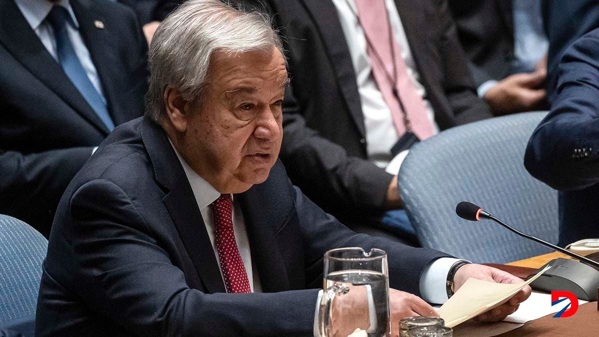 El secretario general de la ONU, António Guterres, presentó el código de conducta contra la desinformación en Internet. Foto: Yuki Iwamura / AFP.