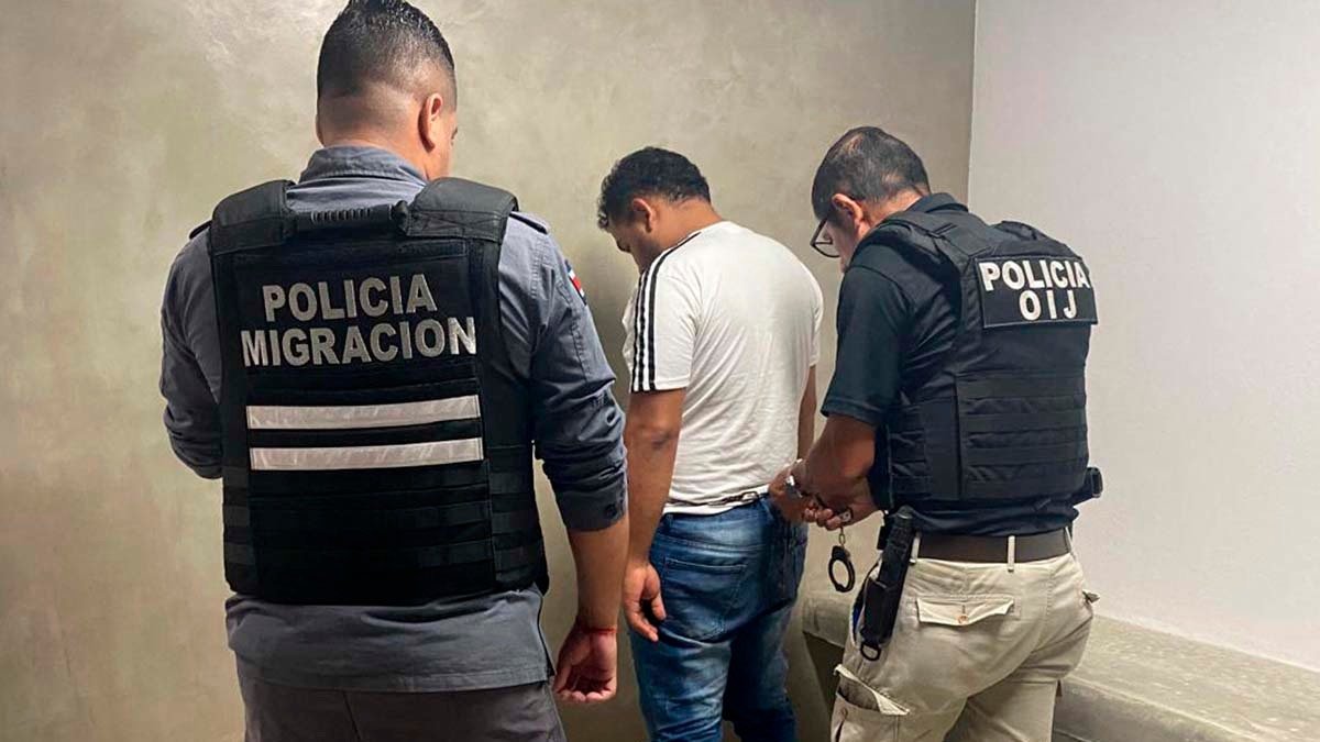 Maickel Villegas Rodríguez fue detenido cuando pretendía ingresar a Costa Rica desde Panamá, por Paso Canoas. Foto: MSP.