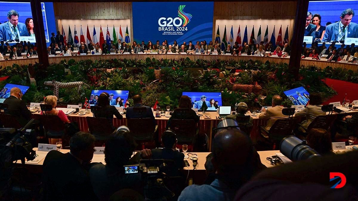 El informe fue presentado en el marco de la reunión ministerial del G20 en Brasil. Foto: Pablo Porciuncula / AFP.