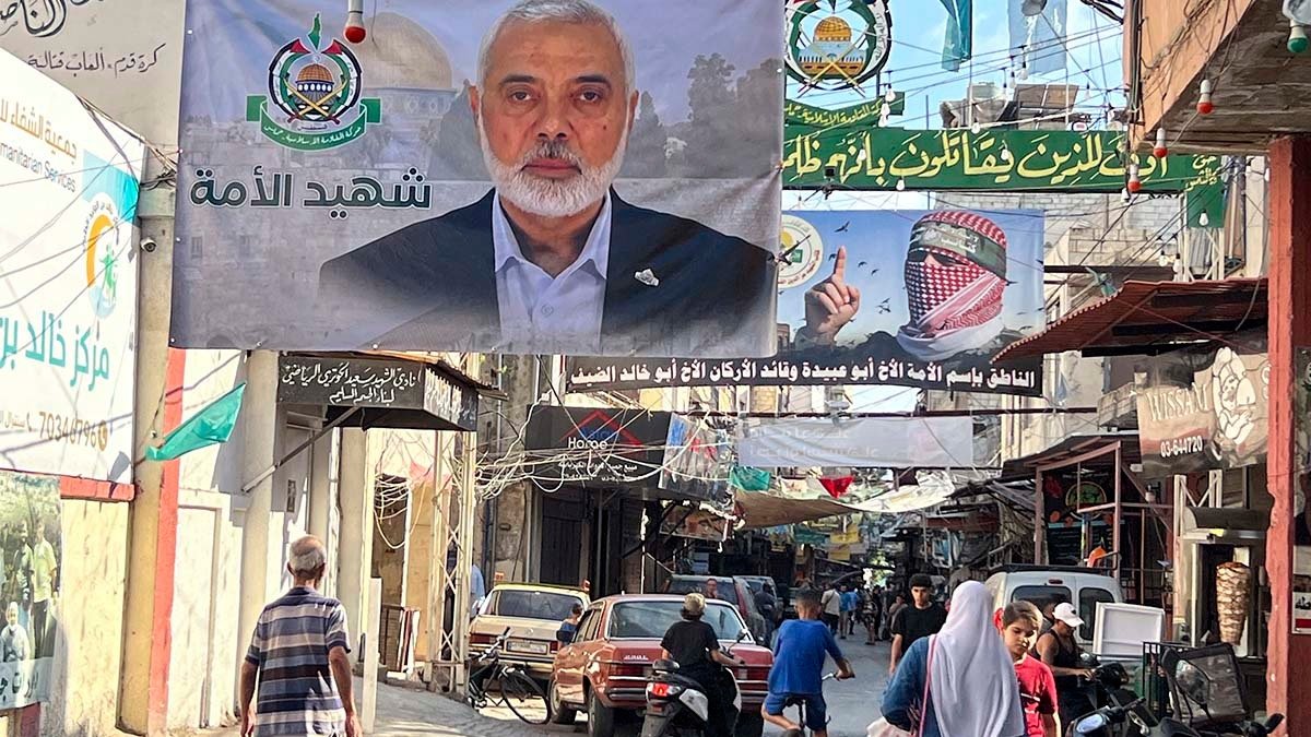 El jefe político de Hamas, Ismail Haniyeh, fue asesinado en Teherán este miércoles. Foto: Mahmoud Zayyat / AFP.