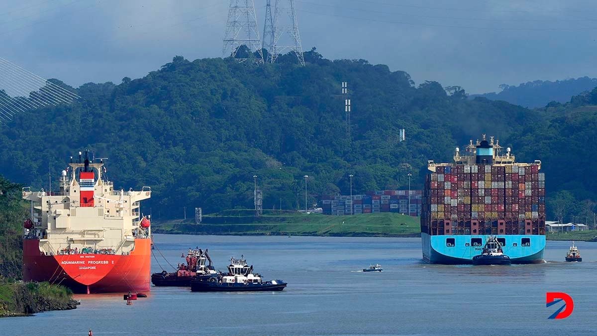 El Canal de Panamá cumplió este jueves 110 años en operación. Foto: Arnulfo Franco / AFP.